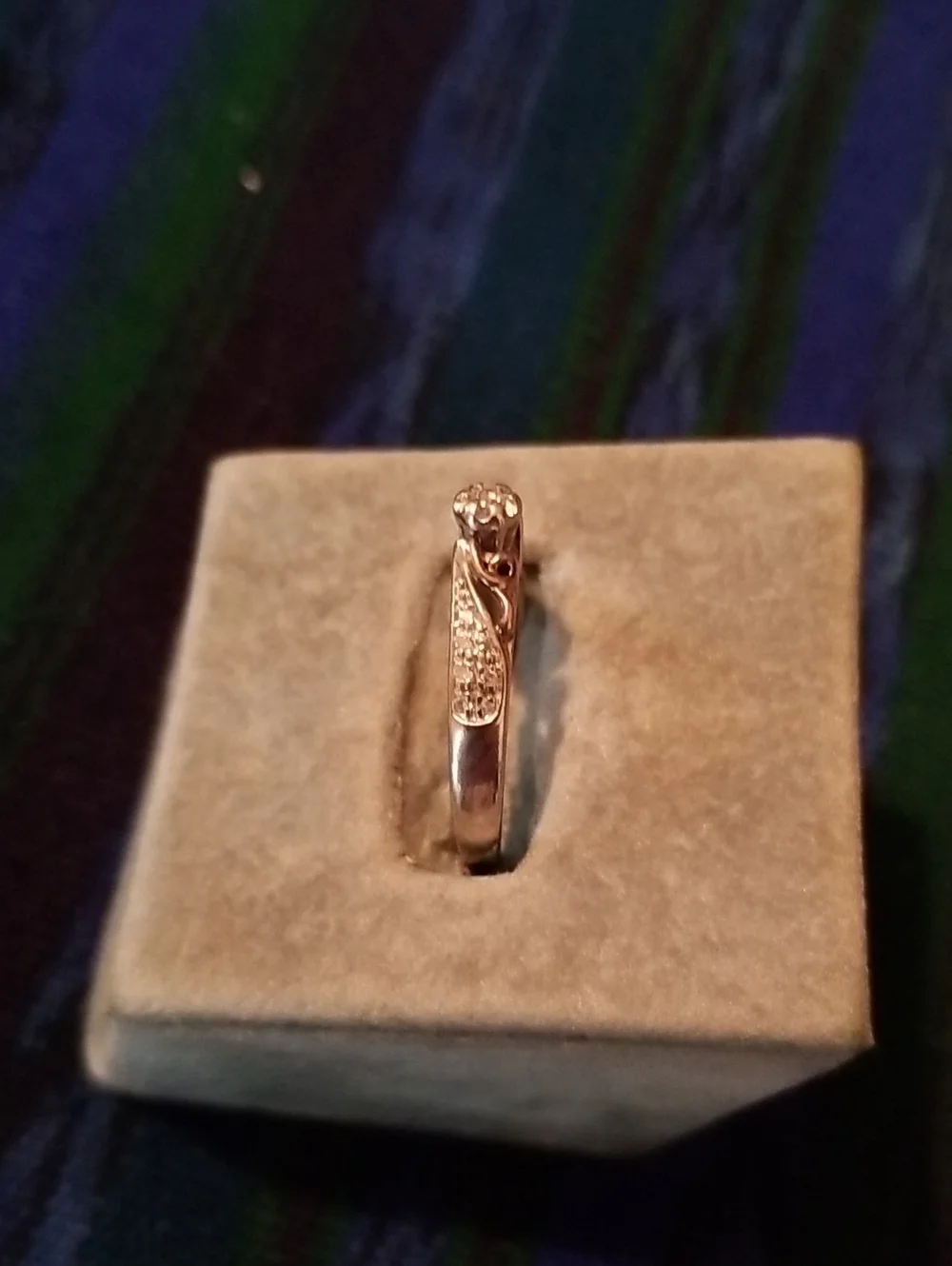 10K Gold Ring with Diamonds